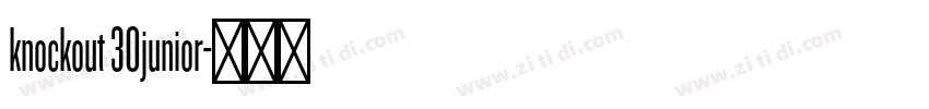 knockout 30junior字体转换 knockout 30junior字体转换